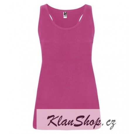 Dětské dívčí tílko bez potisku Roly - Růžové