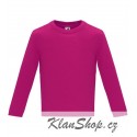 Dětské tričko s dlouhým rukávem 6M-24M - Růžové