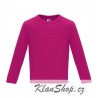 Dětské tričko s dlouhým rukávem 6M-24M - Růžové