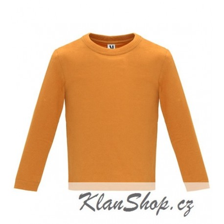 Dětské tričko s dlouhým rukávem 6M-24M - Oranžové