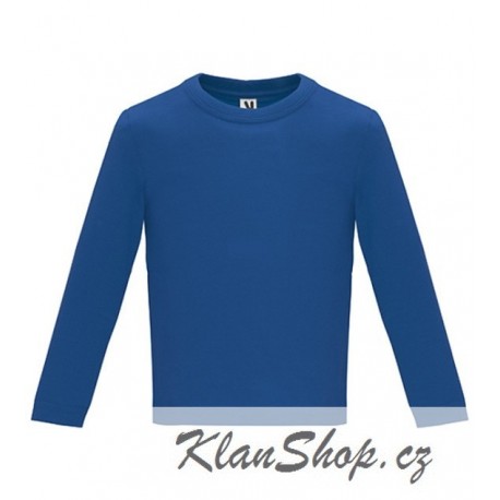 Dětské tričko s dlouhým rukávem 6M-24M - Tmavě modré