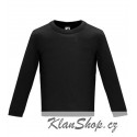 Dětské tričko s dlouhým rukávem 6M-24M - Černé