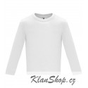 Dětské tričko s dlouhým rukávem 6M-24M - Bílé