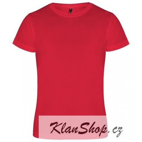 Dětské sportovní tričko bez potisku Roly - Červené