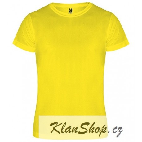 Dětské sportovní tričko bez potisku Roly - Žluté