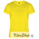 Dětské sportovní tričko bez potisku Roly - Žluté