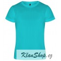 Dětské sportovní tričko bez potisku Roly - Tyrkysové