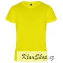 Dětské sportovní tričko bez potisku Roly - Žluté