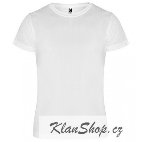 Dětské sportovní tričko bez potisku Roly - Bílé