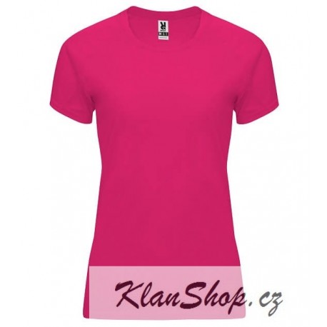 Dámské fitness tričko bez potisku Roly - Růžové