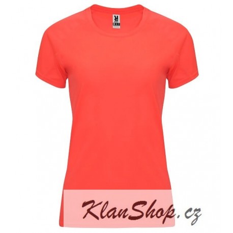 Dámské fitness tričko bez potisku Roly - Korálové