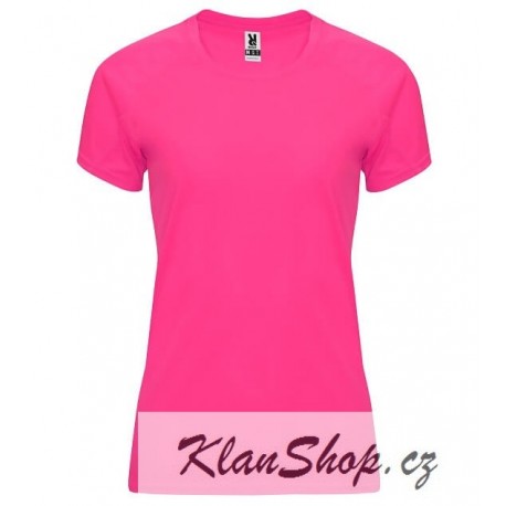 Dámské fitness tričko bez potisku Roly - Růžové