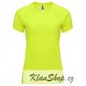 Dámské fitness tričko bez potisku Roly - Žluté