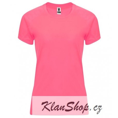 Dámské fitness tričko bez potisku Roly - Růžové