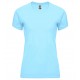 Dámské fitness tričko bez potisku Roly - Světle modré