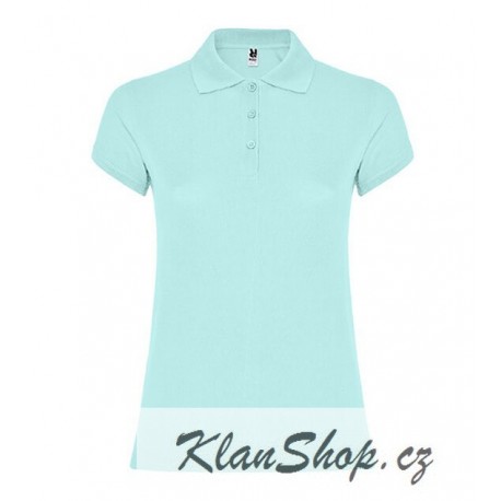 Dámská polokošile bez potisku Roly - Mentolová