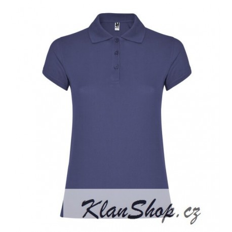 Dámská polokošile bez potisku Roly - Modrá