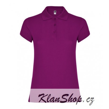 Dámská polokošile bez potisku Roly - Purpurová