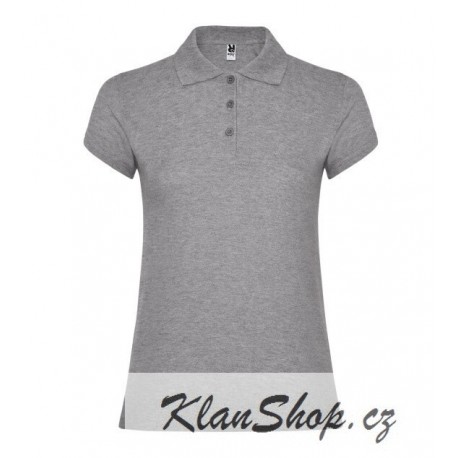 Dámská polokošile bez potisku Roly - Šedá