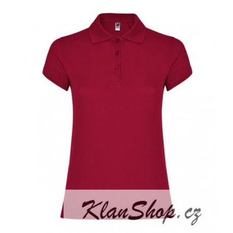 Dámská polokošile bez potisku Roly - Granátová