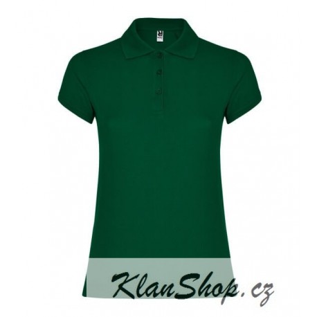 Dámská polokošile bez potisku Roly - Tmavě zelená