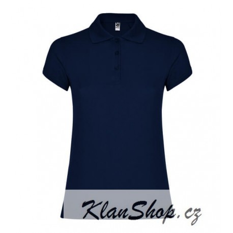 Dámská polokošile bez potisku Roly - Tmavě modrá