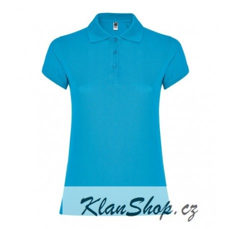 Dámská polokošile bez potisku Roly - Tyrkysová