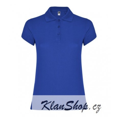 Dámská polokošile bez potisku Roly - Modrá