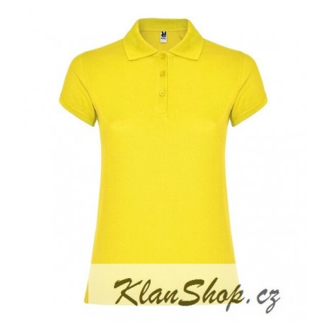 Dámská polokošile bez potisku Roly - Žlutá
