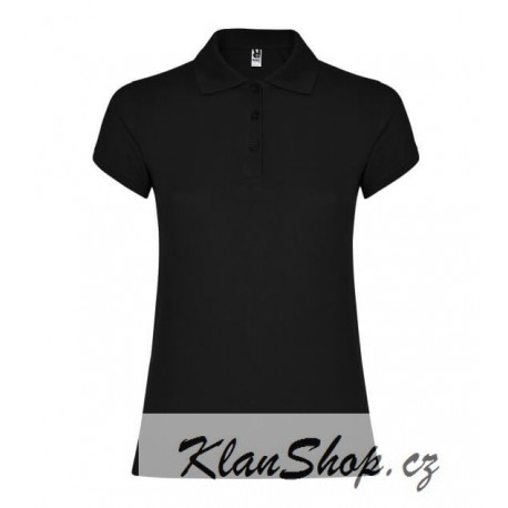 Dámská polokošile bez potisku Roly - Černá