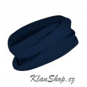 Multifunkční šátek bez potisku - Tmavě modrý