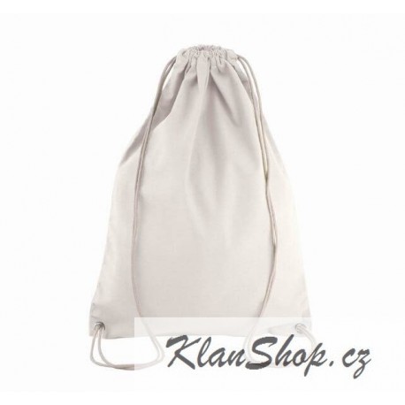 Bavlněný vak se šnůrkou - Béžový