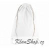 Bavlněný vak se šnůrkou - Bílý
