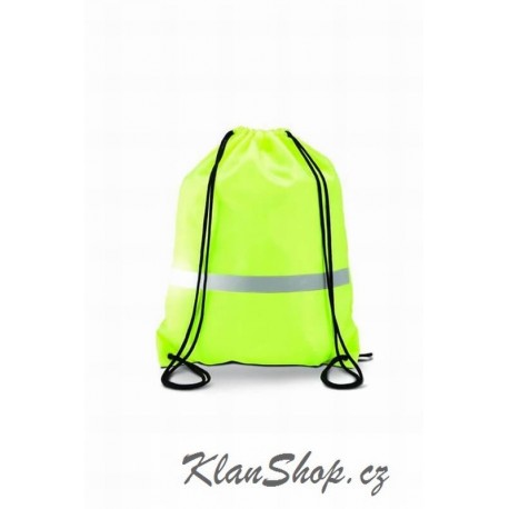 Reflexní vak se šňůrkou - Fluorescentní žlutý