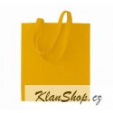 Bavlněná taška bez potisku - Žlutá