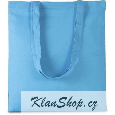 Bavlněná taška bez potisku - Lagunově modrá