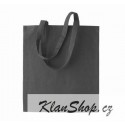 Bavlněná taška bez potisku - Tmavě šedá