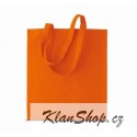 Bavlněná taška bez potisku - Oranžová