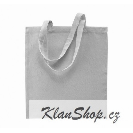 Bavlněná taška bez potisku - Světle šedá