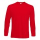 Pánské tričko s dlouhým rukávem bez potisku - Červené