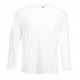 Pánské tričko s dlouhým rukávem bez potisku - Bílé