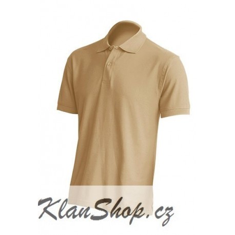 Pánská polokošile bez potisku JHK - Písková