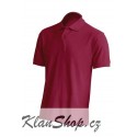 Pánská polokošile bez potisku JHK - Vínová