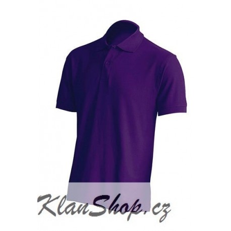 Pánská polokošile bez potisku JHK - Fialová