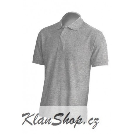 Pánská polokošile bez potisku JHK - Šedivá