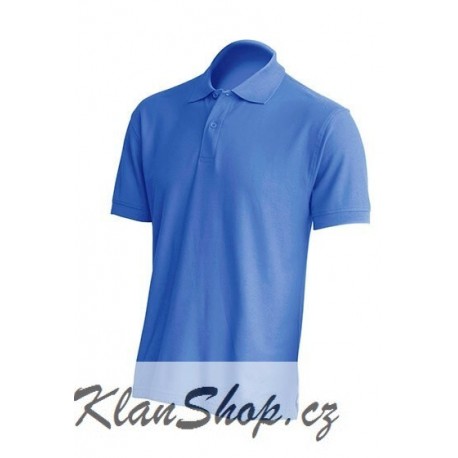 Pánská polokošile bez potisku JHK - Azurová