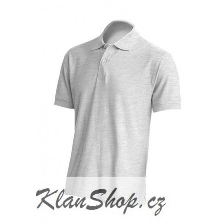 Pánská polokošile bez potisku JHK - Šedivá