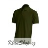 Pánská polokošile bez potisku JHK - Tmavě zelená