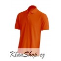 Pánská polokošile bez potisku JHK - Oranžová