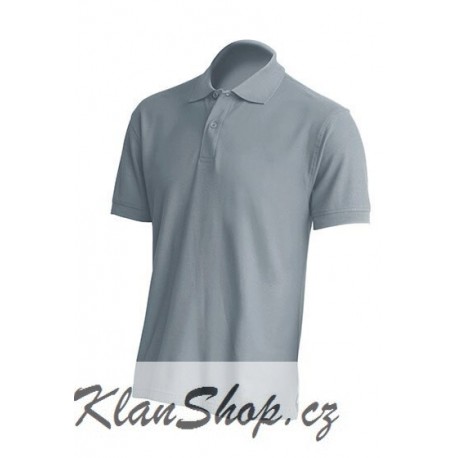 Pánská polokošile bez potisku JHK - Šedá